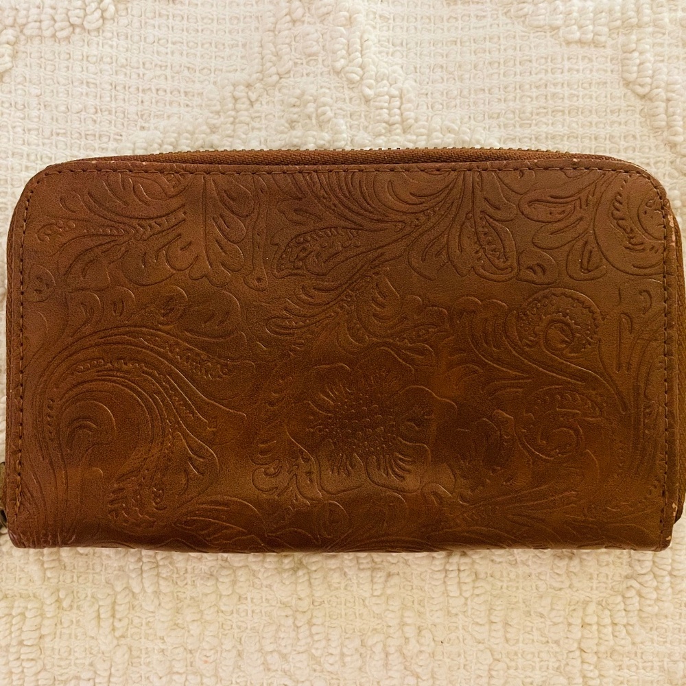 Bohemian Floral Embossed Wallet